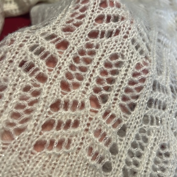 Roz & Ali Women’s sweater - cream and silver glitter - Picture 8 of 11